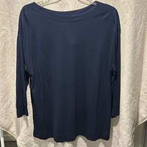 Loft, navy blue top.
